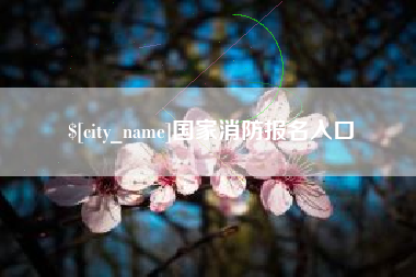 长春国家消防报名入口