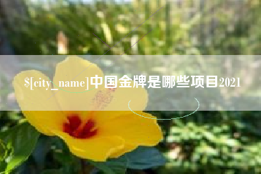 长春中国金牌是哪些项目2021