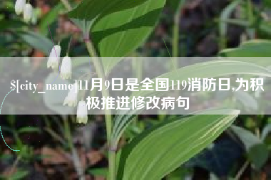 长春11月9日是全国119消防日,为积极推进修改病句