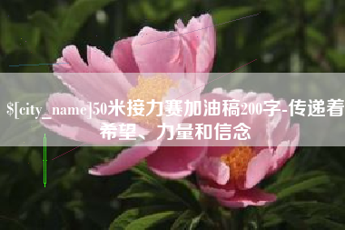 长春50米接力赛加油稿200字-传递着希望、力量和信念