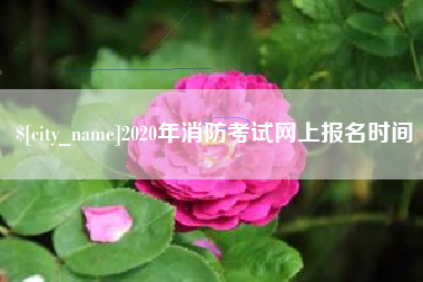 长春2020年消防考试网上报名时间