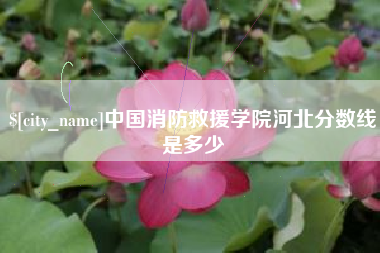 长春中国消防救援学院河北分数线是多少
