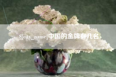 长春中国的金牌有几名