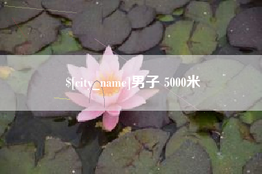 长春男子 5000米