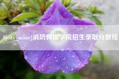 长春消防救援学院招生录取分数线