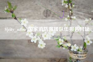 长春国家消防救援队伍报名网址