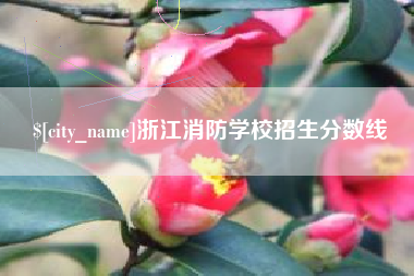 长春浙江消防学校招生分数线