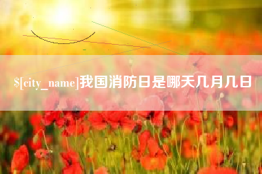长春我国消防日是哪天几月几日