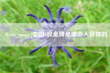 长春中国6枚金牌是哪些人获得的