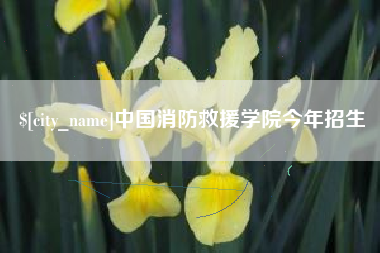 长春中国消防救援学院今年招生