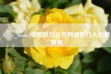 长春中国执行公开网被执行人名单查询