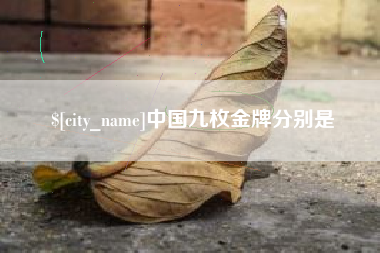 长春中国九枚金牌分别是