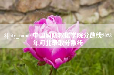 长春中国消防救援学院分数线2023年河北录取分数线