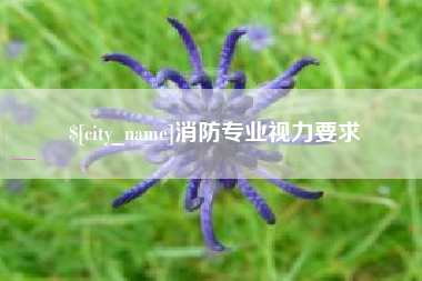 长春消防专业视力要求
