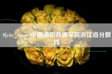 长春中国消防救援学院浙江省分数线