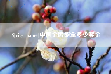 长春中国金牌能拿多少奖金