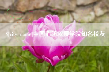 长春中国消防救援学院知名校友