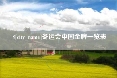 长春冬运会中国金牌一览表