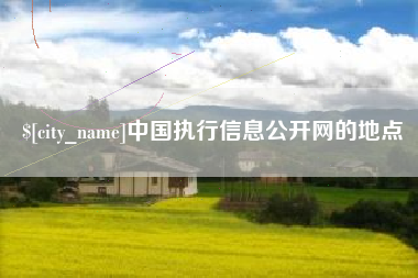 长春中国执行信息公开网的地点
