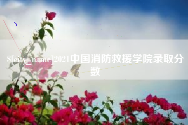 长春2021中国消防救援学院录取分数