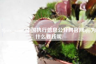 长春中国执行信息公开网官网app为什么要钱呢