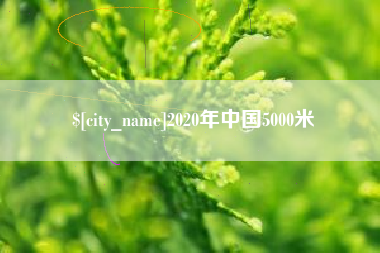 长春2020年中国5000米