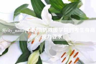 长春中国消防救援学院对考生身高、视力要求